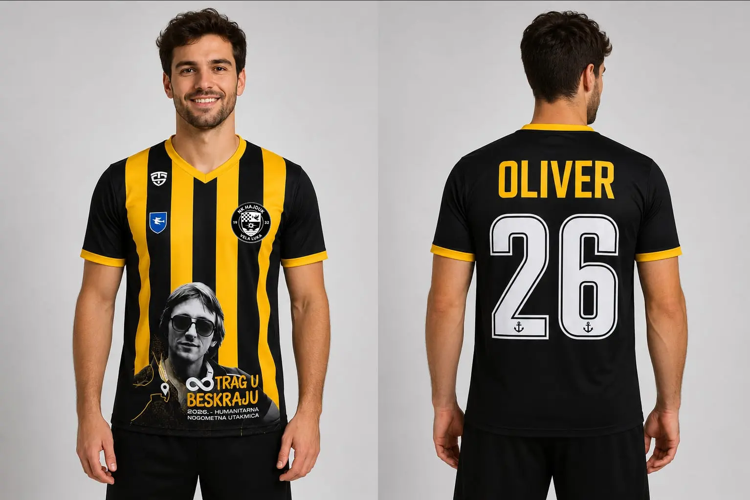"Trag u beskraju" Jersey — Black